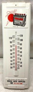 Trojan Premium Vintage Thermometer for Auto Supplies