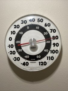 Ohio Jumbo Dial Outdoor Thermometer - Vintage Style