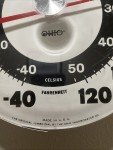 Ohio Jumbo Dial Outdoor Thermometer - Vintage Style