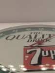 Vintage 7UP "Quality Drink" Round Thermometer