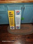Vintage Pepsi Embossed Thermometers - Classic Cola Set