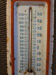 Bournival Car Dealership Vintage Tin Thermometer