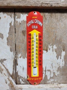Royal Crown Porcelain Advertising Thermometer