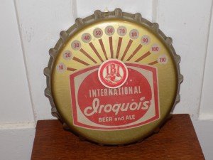 Iroquois Beer Vintage Plastic Thermometer