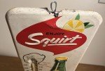 1960s Squirt Soda Metal Advertising Thermometer Sign