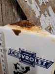 Vintage Chevrolet Porcelain Thermometer - Truck & Car