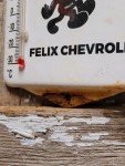 Vintage Chevrolet Porcelain Thermometer - Truck & Car