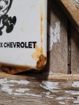 Vintage Chevrolet Porcelain Thermometer - Truck & Car