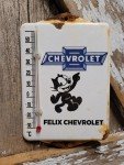 Vintage Chevrolet Porcelain Thermometer - Truck & Car
