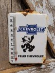 Vintage Chevrolet Porcelain Thermometer - Truck & Car