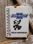 Vintage Chevrolet Porcelain Thermometer - Truck & Car