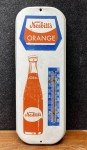 1960s Nesbitt's Orange Soda Pop Metal Thermometer