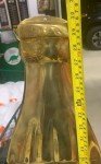 Rare Gold Coca-Cola Bottle Thermometer Sign 30"x8