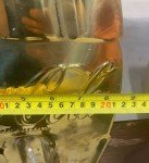 Rare Gold Coca-Cola Bottle Thermometer Sign 30"x8