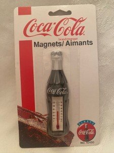 Vintage 1995 Coca-Cola Magnet Thermometer No. 10100