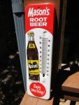 1960's Mason's Root Beer Thermometer Sign
