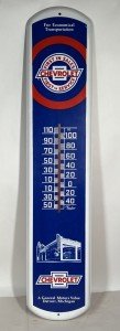 Chevrolet Dealer Wall Thermometer Sign - 38