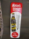 1960's Mason's Root Beer Thermometer Sign