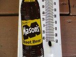1960's Mason's Root Beer Thermometer Sign