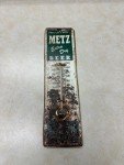 Metz Beer Vintage Metal Advertising Thermometer
