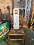 1956 Pepsi Cola Embossed Thermometer Vintage Sign
