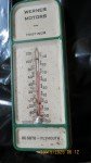 Werner Motors Vintage Thermometer for De Soto & Plymouth