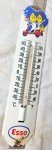 Vintage 12” Esso Porcelain Thermometer Sign