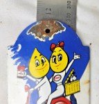 Vintage 12” Esso Porcelain Thermometer Sign