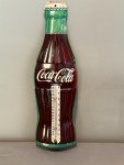 Coca Cola Bottle-Shaped Vintage Advertising Thermometer