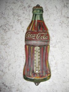 Vintage 1931 Coca-Cola Christmas Thermometer 16