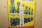 Vintage 1940's NuGrape Soda Metal Thermometer Sign