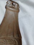 Coca Cola Bottle Thermometer Gold Metal Advertising
