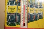 Vintage 1940's NuGrape Soda Metal Thermometer Sign
