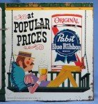 Vintage Pabst Blue Ribbon Thermometer Sign