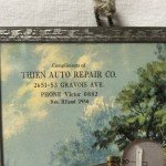 Thien Auto Repair Vintage Advertising Thermometer