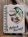 Vintage Coca-Cola Thermometer with Bottle Cap Design