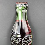 Coca-Cola Bottle Tin Thermometer Sign, 1998