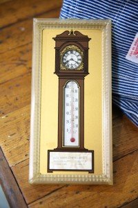 Chevrolet Dealer Advertising Thermometer Clock Sign