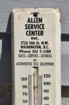 Allen Service Center Washington DC Auto Thermometer