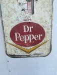 Dr. Pepper Vintage Glass Thermometer, 1940s-50s