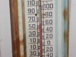 Hires Root Beer Vintage Metal Thermometer