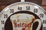 1950 Belfast MUG Root Beer Round Thermometer