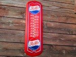 Taylor Pepsi Cola Metal Wall Thermometer 27x8
