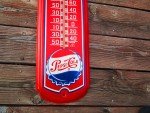 Taylor Pepsi Cola Metal Wall Thermometer 27x8