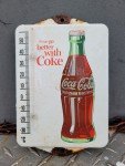Vintage Coca-Cola Porcelain Thermometer Sign