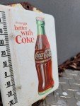 Vintage Coca-Cola Porcelain Thermometer Sign