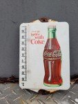 Vintage Coca-Cola Porcelain Thermometer Sign