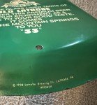 1998 Rolling Rock Beer Advertising Thermometer 27" x 8