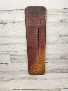 Rusty Vintage Dr Pepper Advertising Thermometer 26