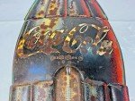 Large Vintage Coca-Cola Embossed Thermometer Sign